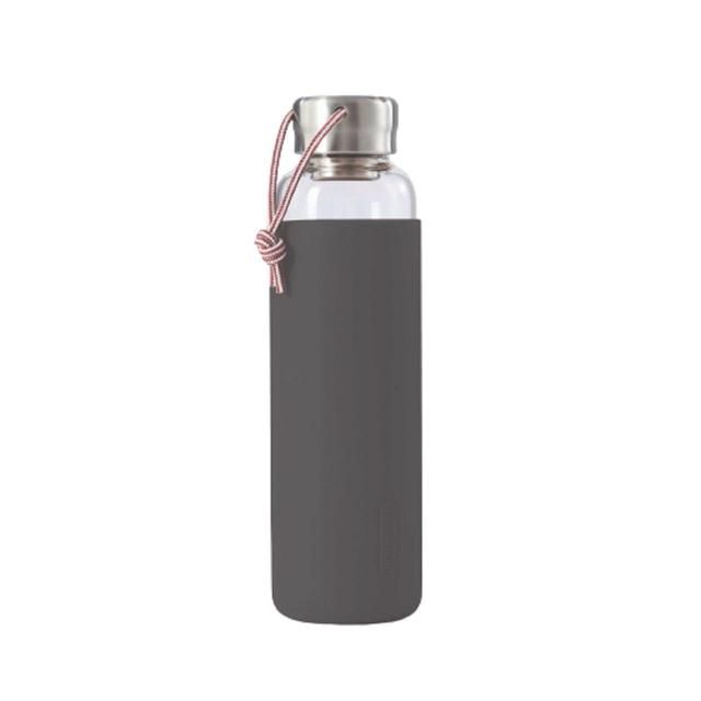 Black &amp; Blum Glass Water Bottle, Slate 600ml