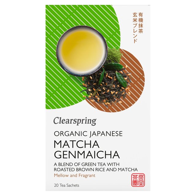 Clearspring Organic Japanese Matcha Genmaicha Green Tea Teabags KOSHER M&S Default Title  