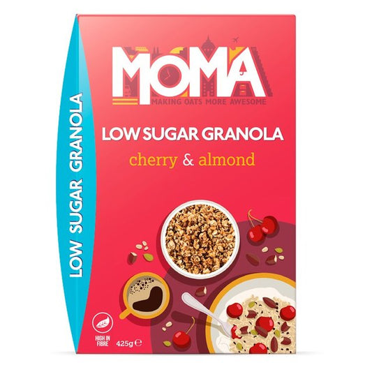 MOMA Cherry & Almond Low Sugar Granola Cereals M&S   