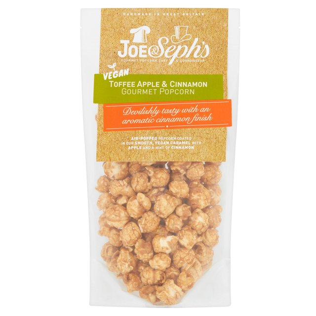 Joe & Seph's Popcorn Vegan Toffee Apple & Cinnamon Food Cupboard M&S Default Title  