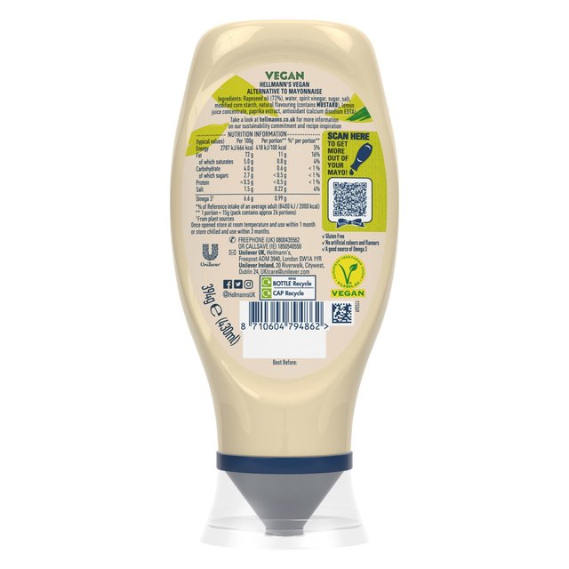 Hellmann's Vegan Mayonnaise Squeezy