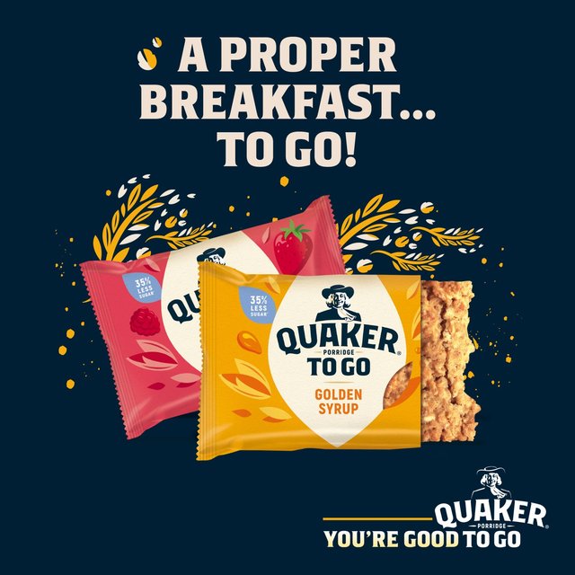 Quaker Porridge To Go Golden Syrup Multipack Breakfast Bars 55g x Crisps, Nuts & Snacking Fruit M&S   