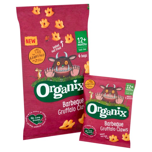 Organix Barbeque Organic Gruffalo Claws, 12 mths+ Multipack