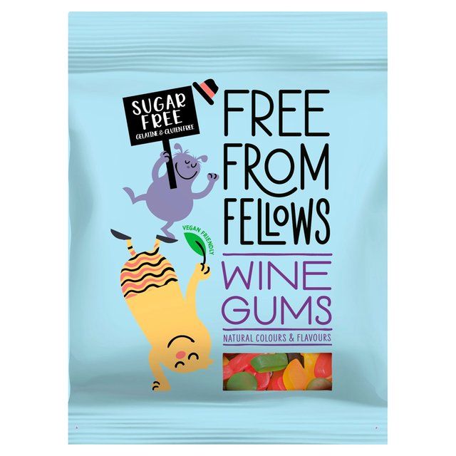 Free From Fellows Vegan Sugar Free Wine Gums Food Cupboard M&S Default Title  