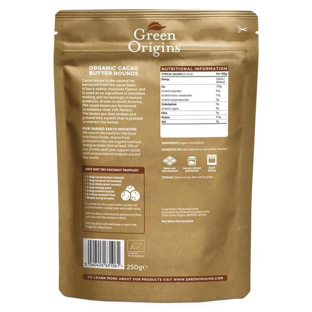 Green Origins Organic Cacao Butter