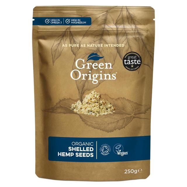 Green Origins Organic Raw Shelled Hemp Seeds Sugar & Home Baking M&S   