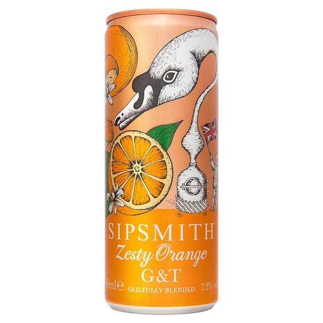 Sipsmith Zesty Orange Gin & Tonic Liqueurs and Spirits M&S Default Title  