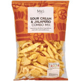 M&S Sour Cream & Jalapeno Combo Mix Crisps, Nuts & Snacking Fruit M&S   