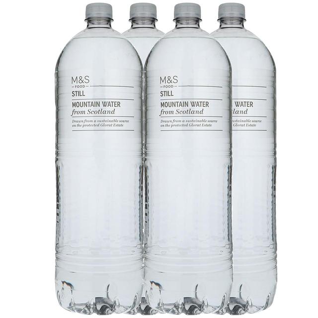 M&S Still Scottish Mountain Water 4x2L PET