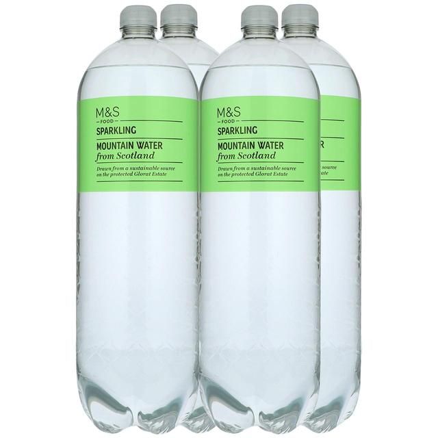 M&S Sparkling Scottish Mountain Water 4x2L PET