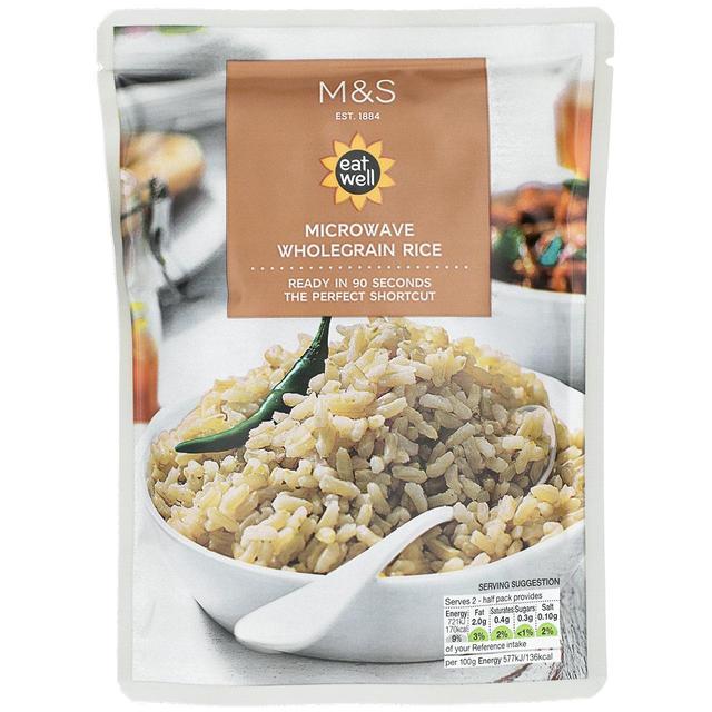 M&S Microwave Wholegrain Rice