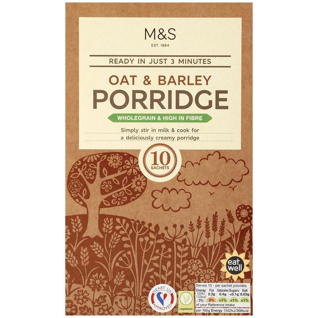 M&S Oat & Barley Porridge Sachets - McGrocer