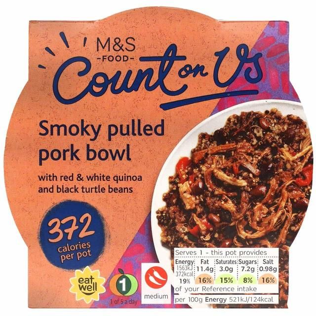 M&S Count On Us Smoky Pulled Pork Bowl