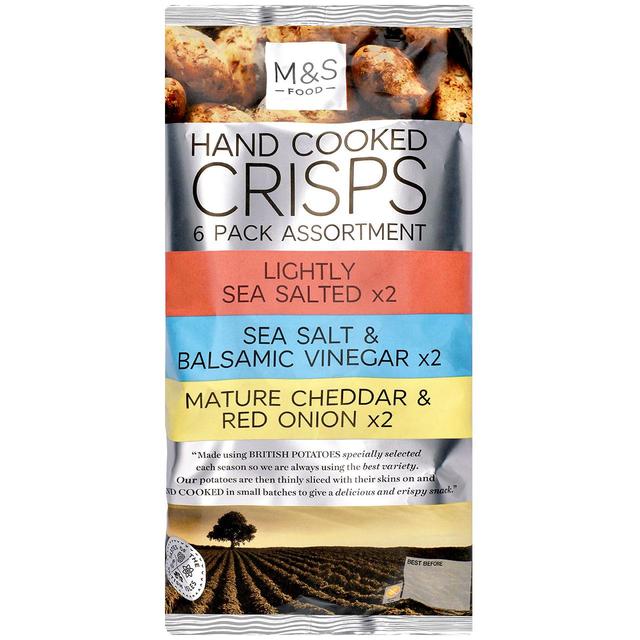 M&S Hand Cooked Crisps Assortment Food Cupboard M&S Default Title  