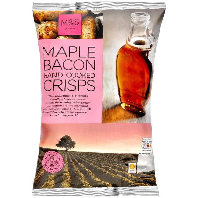 M&S Maple Bacon Hand Cooked Crisps