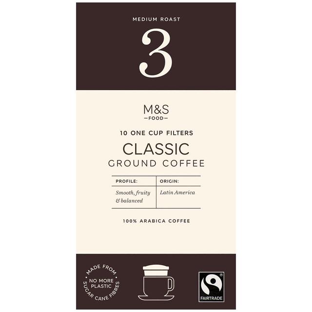 M&S Fairtrade Classic One Cup Coffee Filters