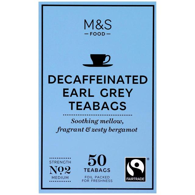 M&S Fairtrade Decaffeinated Earl Grey Tea Bags