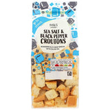 M&S Sea Salt & Black Pepper Croutons GOODS M&S Default Title  