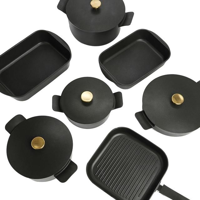 M&S Chef Cast Aluminium Roaster, Charcoal 34cm Tableware & Kitchen Accessories M&S   