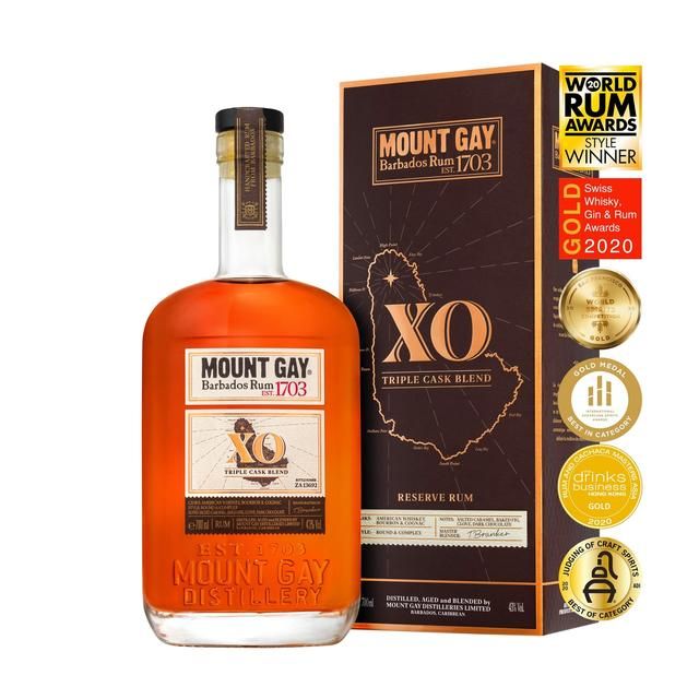 Mount Gay XO Triple Cask Blend Reserve Barbados Golden Rum Liqueurs and Spirits M&S   