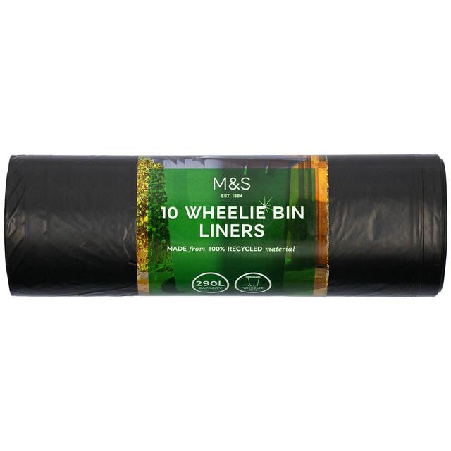 M&S Recycled Wheelie Bin Liners 290L Tableware & Kitchen Accessories M&S   