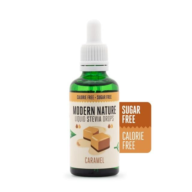 Modern Nature Stevia Drops Caramel Sweetener Sugar & Home Baking M&S   