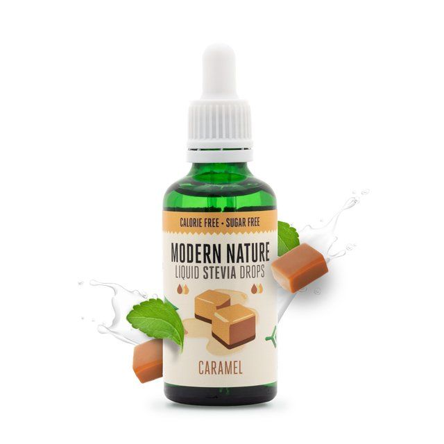 Modern Nature Stevia Drops Caramel Sweetener Sugar & Home Baking M&S   