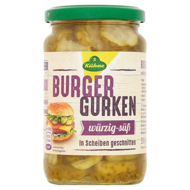 Kuhne Burger Crinkle Cut Gherkins KOSHER M&S Title  