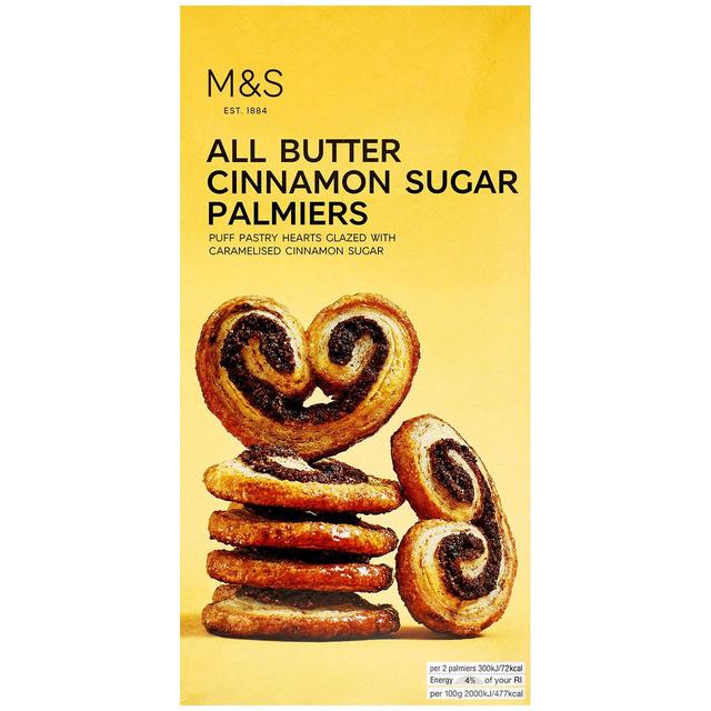 M&S All Butter Cinnamon Sugar Palmiers