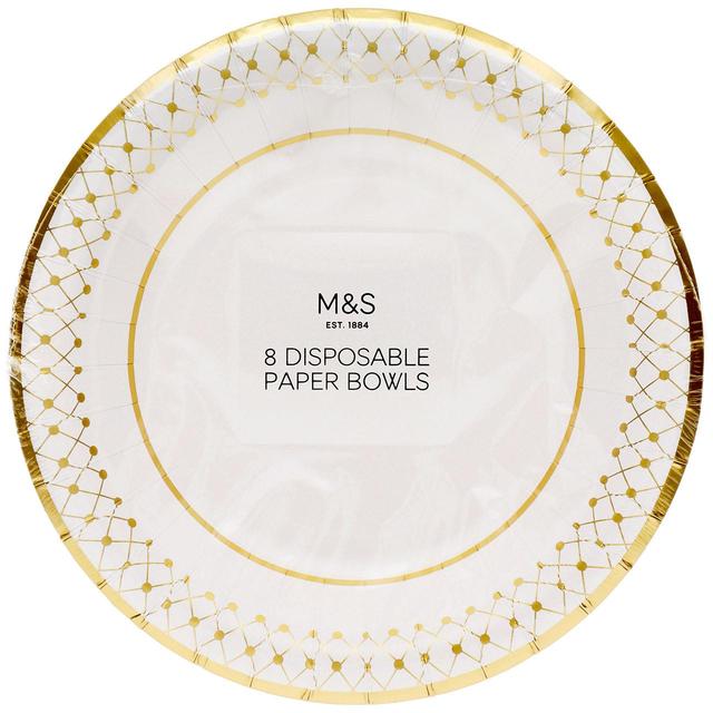 M&S Disposable Paper Bowls