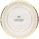 M&S Disposable Paper Bowls Tableware & Kitchen Accessories M&S   