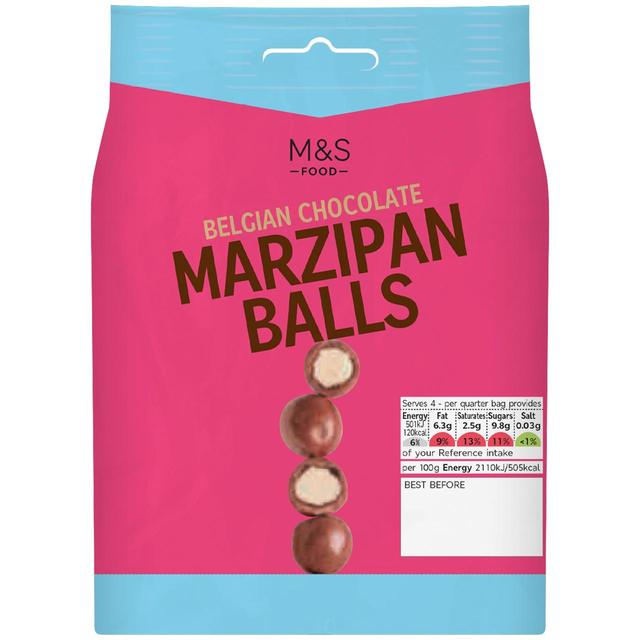 M&S Belgian Chocolate Marzipan Balls