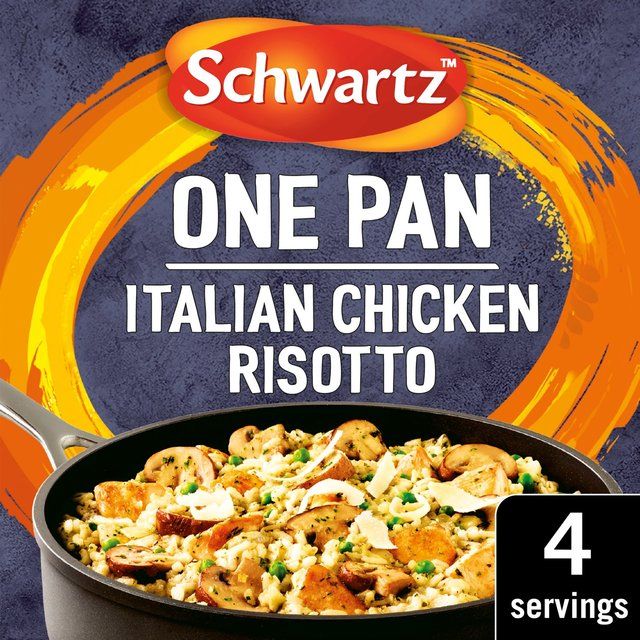 Schwartz Italian Chicken & Mushroom Risotto One Pan Food Cupboard M&S Default Title  