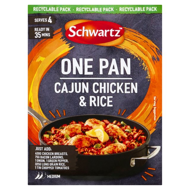 Schwartz Cajun Chicken & Rice One Pan Cooking Sauces & Meal Kits M&S   