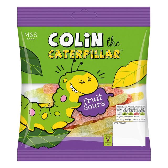 M&S Colin The Caterpillar Fruit Sours Sweets M&S Title  