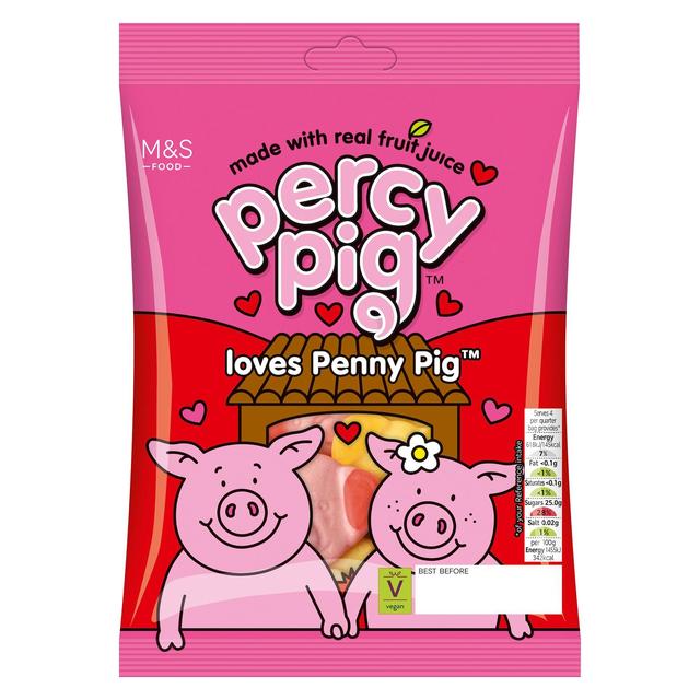 M&S Percy Pig Loves Penny Fruit Gums Sweets M&S Default Title  