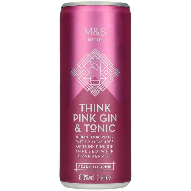 M&S Think Pink Gin & Tonic