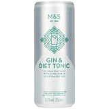 M&S Diet Gin & Tonic FOOD CUPBOARD M&S   