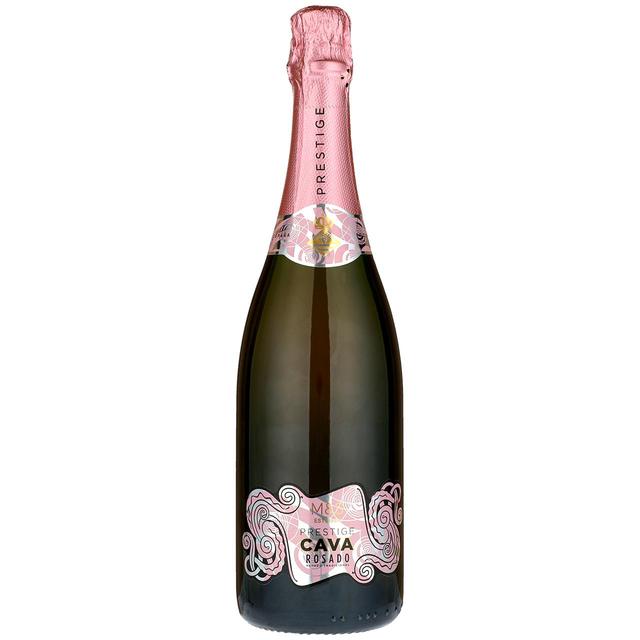 M&S Prestige Cava Rosado Brut Wine & Champagne M&S   