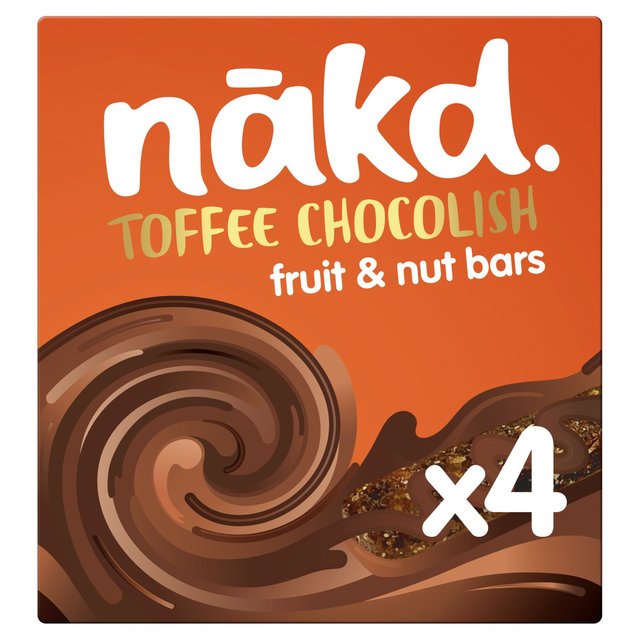 Nakd Toffee Chocolish Fruit, Nut & Cocoa Bars