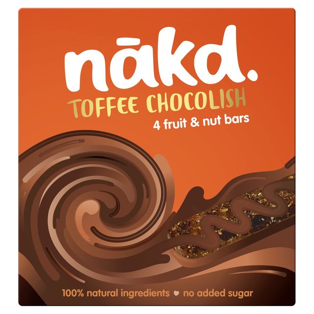 Nakd Toffee Chocolish Fruit, Nut & Cocoa Bars Free from M&S   