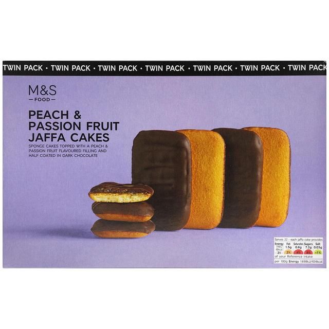 M&S Peach & Passion Fruit Jaffa Cakes Twin Pack