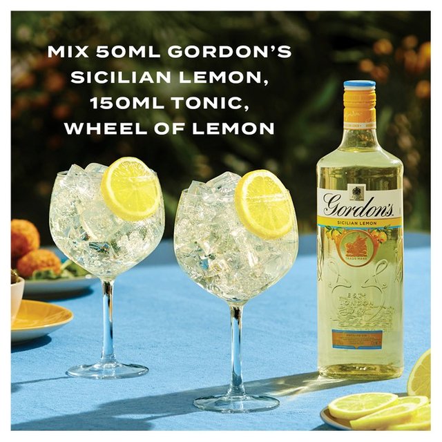 Gordon's Sicilian Lemon Distilled Flavoured Gin BEER, WINE & SPIRITS M&S   