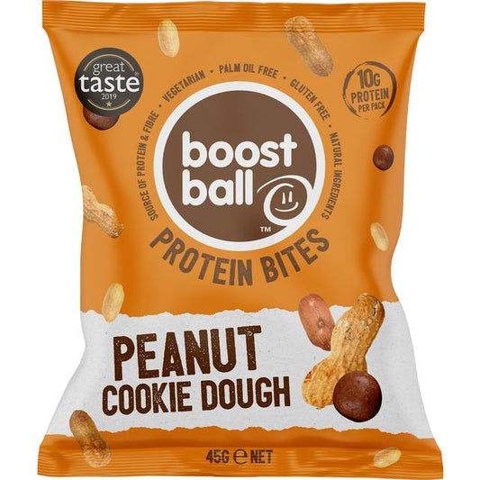 Boostball Peanut Cookie Dough Protein Bites Keto M&S Title  