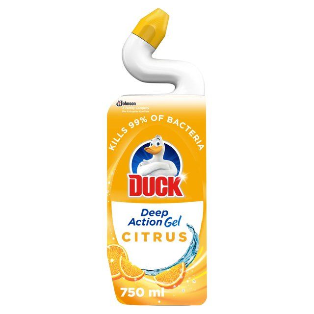 Duck Deep Action Gel Toilet Liquid Cleaner Citrus Bathroom M&S   