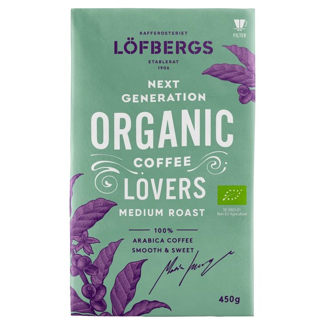 Lofbergs Coffee Lovers Organic Medium Roast Ground Coffee