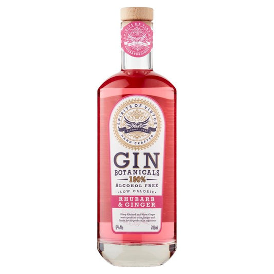 Gin Botanicals Rhubarb & Ginger Alcohol Free Adult Soft Drinks & Mixers M&S Title  