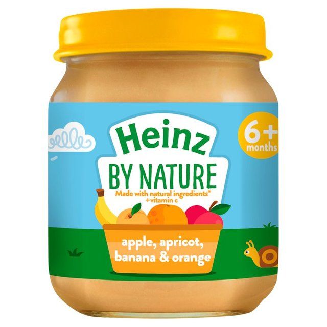 Heinz by Nature Apricot, Banana, Orange & Apple Jar, 6 mths+ Baby Food M&S   