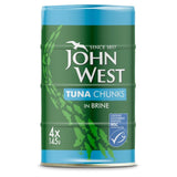 John West MSC Tuna Chunks Brine Food Cupboard M&S Default Title  