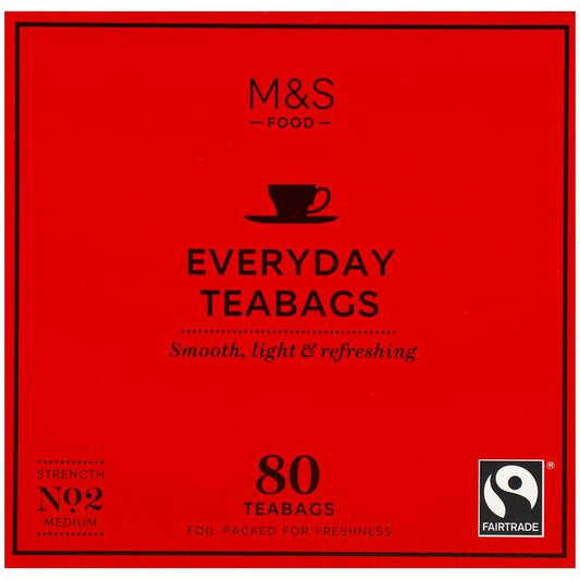 M&S Fairtrade Everyday Tea Bags Fairtrade M&S Title  